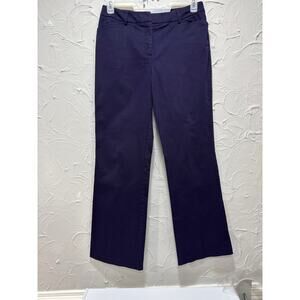 New York & Company Women's Navy Blue 3-pocket belt loops Classic Pants - Size:10